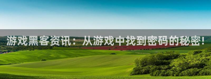多彩娱乐登陆：游戏黑客资讯：从游戏中找到密码的秘密!